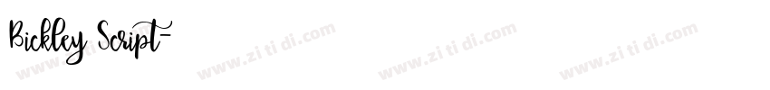 Bickley Script字体转换